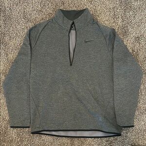 Nike Gray Quarter-Zip Pullover